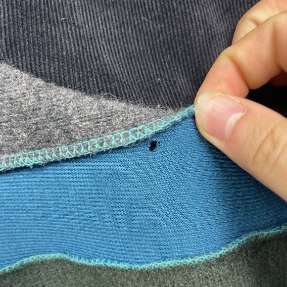 Y2K Myco Anna Jacket Women Size 1 Wool / Corduroy Patchwork Boho Artsy Hippie - Picture 10 of 15